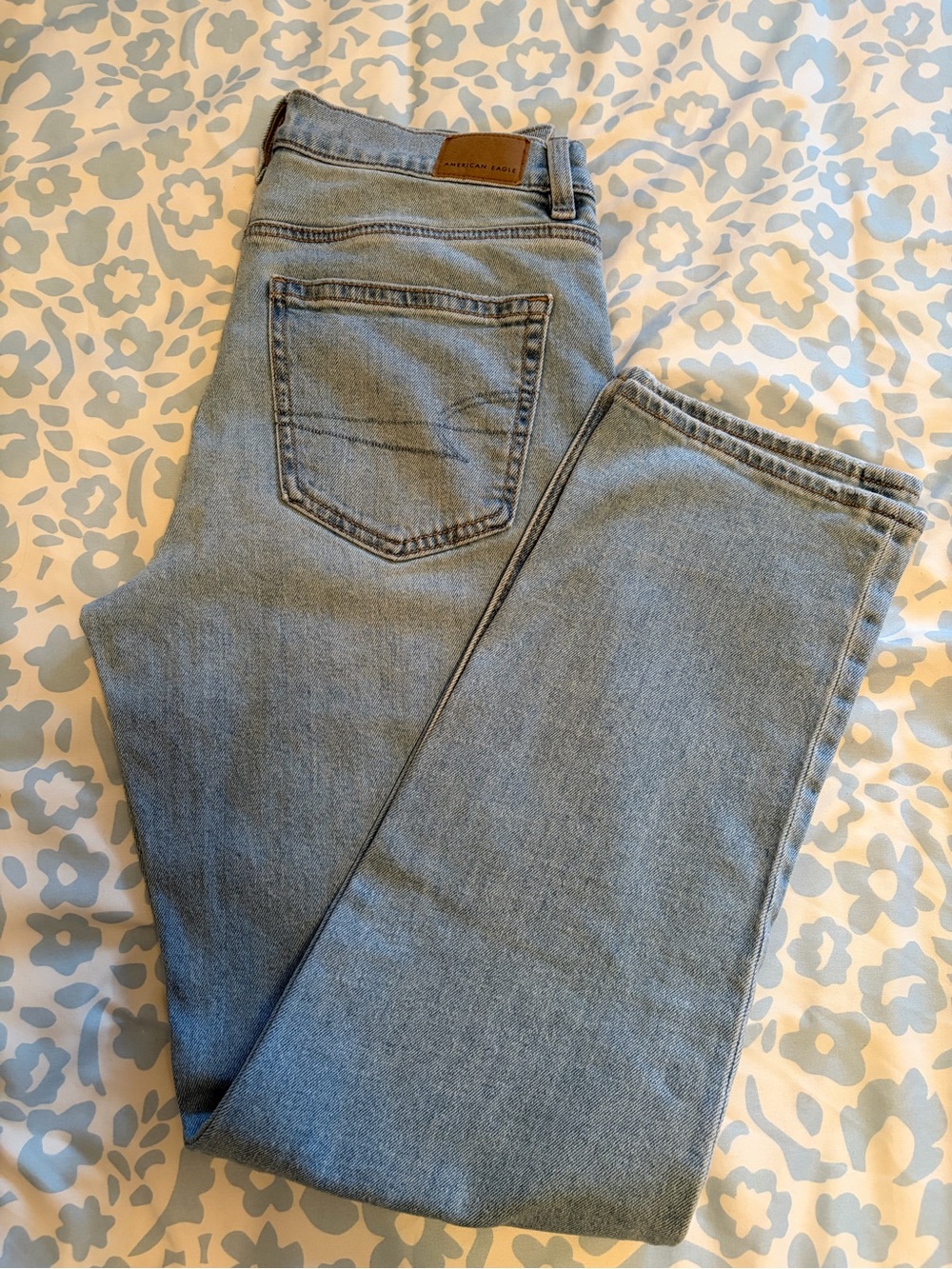 American Eagle Outfitters Light Blue Straight Leg Jeans